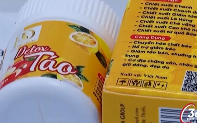 Cục An toàn thực phẩm cảnh báo sản phẩm Detox Táo hỗ trợ giảm cân chứa chất cấm Sibutramin 
