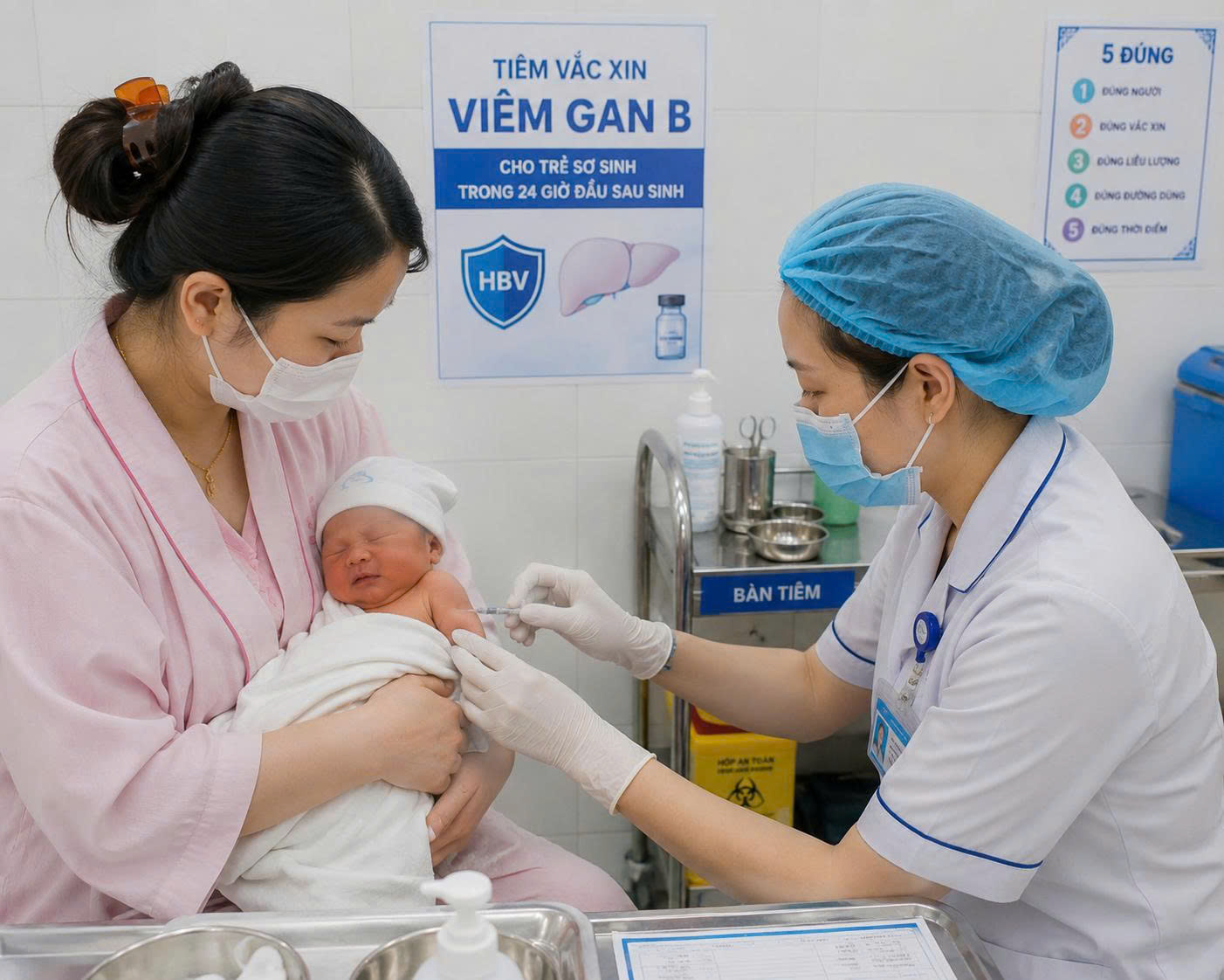 Đừng bỏ lỡ “giờ vàng” tiêm vắc xin viêm gan B cho trẻ sơ sinh
